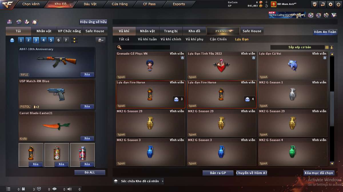 shop acc cf uy tin gia re